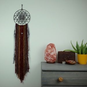 Macrame Wall Hanging / Sacred Geometry Meditation